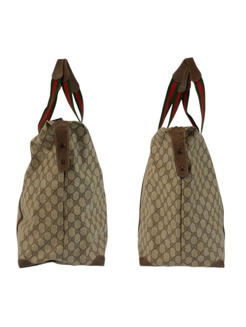 Gucci Vintage Sherry Line GG Supreme Canvas 156 19 014 Boston Bag - Picture 8 of 9